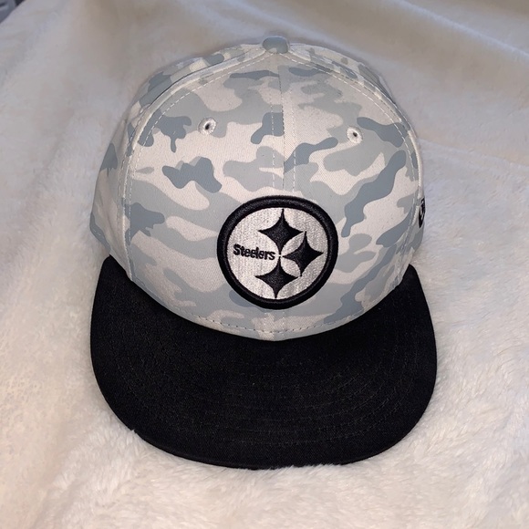 Pittsburgh Steelers black and grey camo hat - Picture 1 of 5